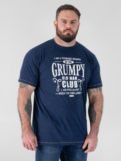 D555 Cooper Grumpy Old Man Printed T-Shirt Navy - T-shirts - T-shirts Homem Tamanhos Grandes