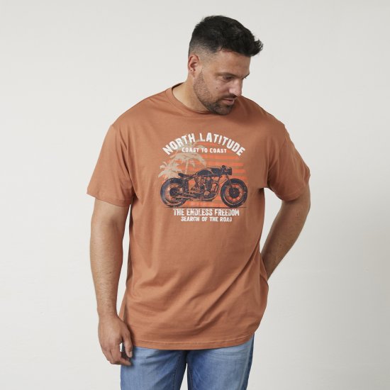 North Latitude 61118 T-Shirt Com Estampa Amberlight - T-shirts - T-shirts Homem Tamanhos Grandes