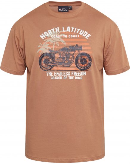 North Latitude 61118 T-Shirt Com Estampa Amberlight - T-shirts - T-shirts Homem Tamanhos Grandes