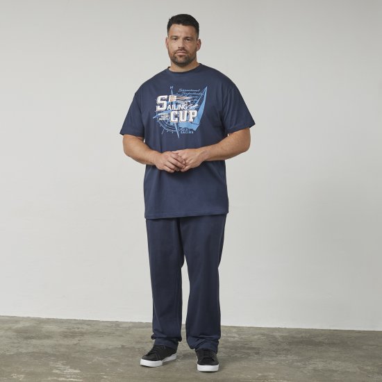 North Latitude 61119 T-Shirt Com Estampa Azul Marinho - T-shirts - T-shirts Homem Tamanhos Grandes