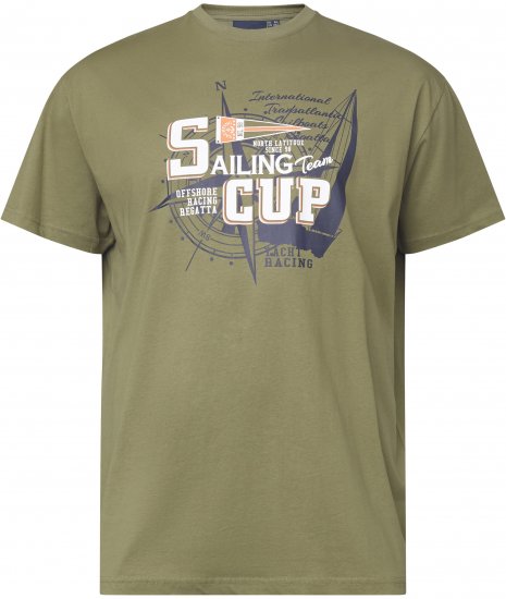 North Latitude 61119 T-Shirt Com Estampa Verde Oliva - T-shirts - T-shirts Homem Tamanhos Grandes