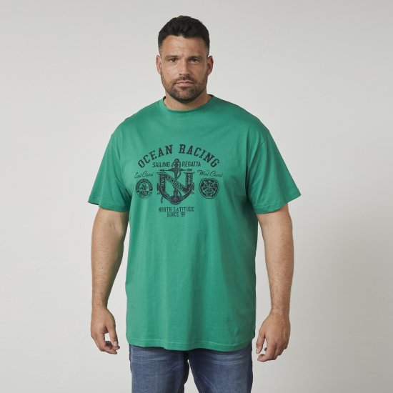 North Latitude 61121 T-Shirt Com Estampa Verde - T-shirts - T-shirts Homem Tamanhos Grandes