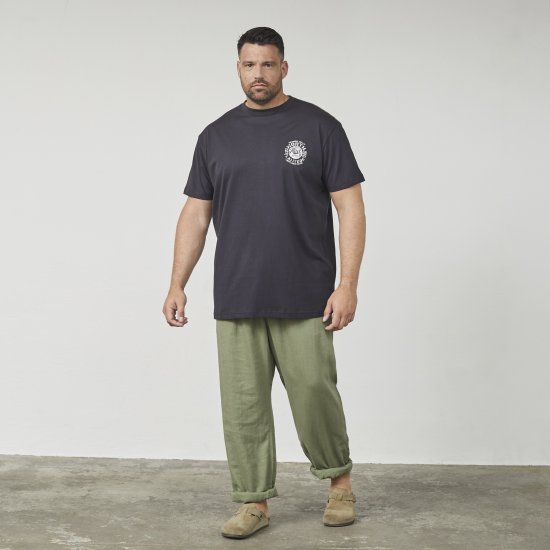 North Latitude 61122 T-Shirt Com Estampa Preto - T-shirts - T-shirts Homem Tamanhos Grandes