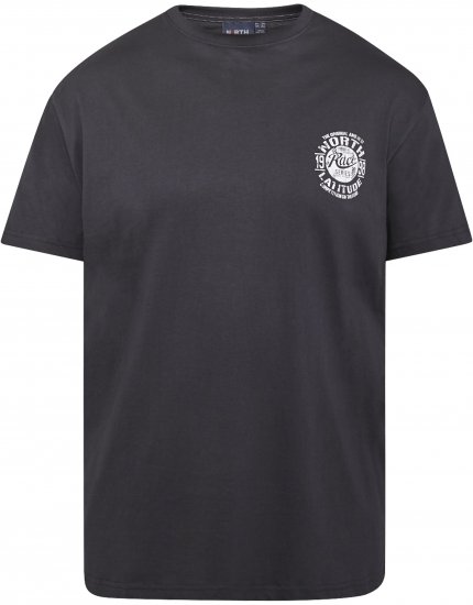 North Latitude 61122 T-Shirt Com Estampa Preto - T-shirts - T-shirts Homem Tamanhos Grandes