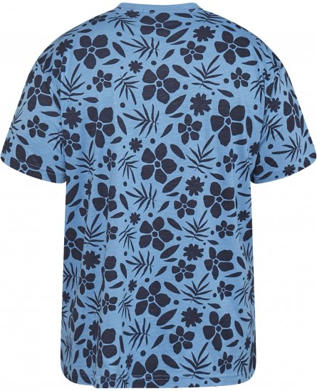 North Latitude 61123 T-Shirt Com Estampa All Over Azul Médio - T-shirts - T-shirts Homem Tamanhos Grandes