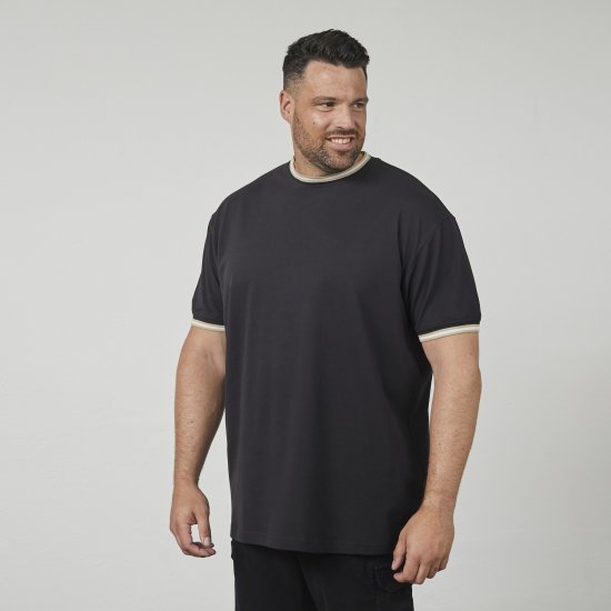 North Latitude 61125 T-Shirt Piqué Superflex Preto - T-shirts - T-shirts Homem Tamanhos Grandes