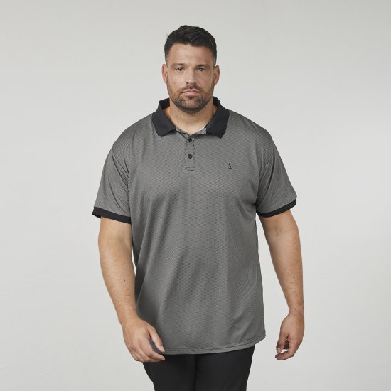 North Latitude 61158 Cool Effect Polo Preto - Pólos - Pólos Tamanhos Grandes Homem