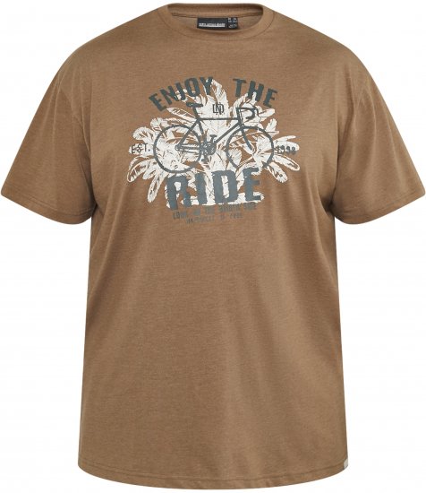 North Latitude 61315 T-Shirt Com Estampa Camel - T-shirts - T-shirts Homem Tamanhos Grandes