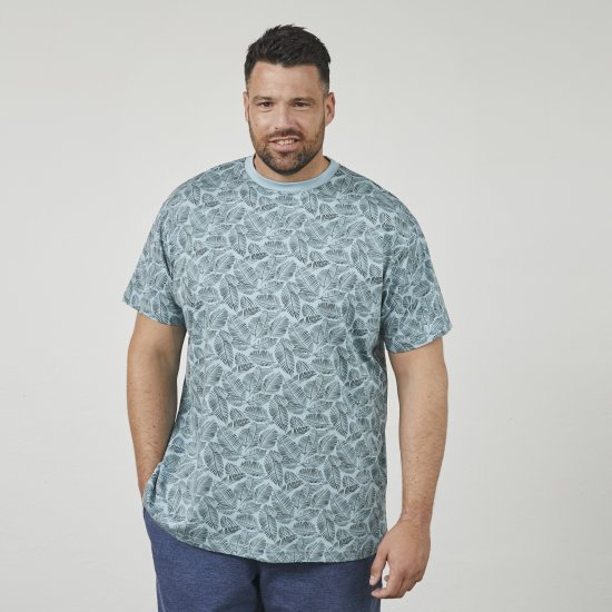North Latitude 61318 T-Shirt Com Estampa All Over Azul Poeira - T-shirts - T-shirts Homem Tamanhos Grandes