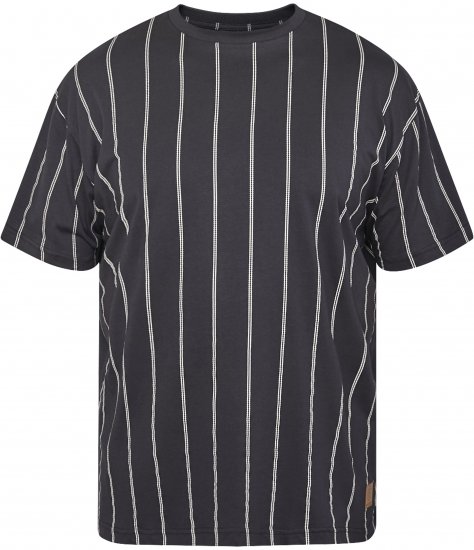 North Latitude 61319 T-Shirt Às Riscas Preto - T-shirts - T-shirts Homem Tamanhos Grandes
