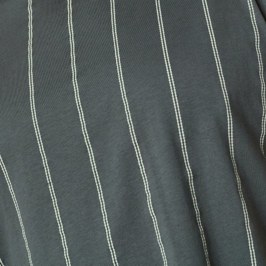 North Latitude 61319 T-Shirt Às Riscas Verde Poeira Escuro - T-shirts - T-shirts Homem Tamanhos Grandes