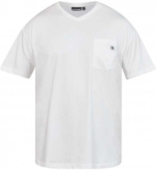 North Latitude 61322 T-Shirt Com Decote Em V Branco - T-shirts - T-shirts Homem Tamanhos Grandes