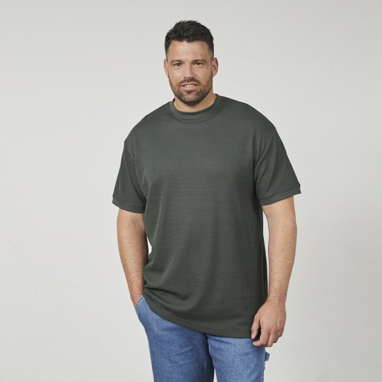 North Latitude 61324 T-Shirt Com Estrutura Verde Poeira Escuro - T-shirts - T-shirts Homem Tamanhos Grandes