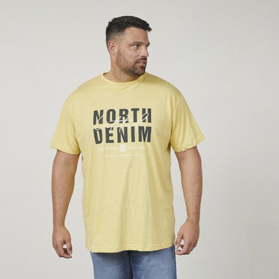 North Latitude 61335 T-Shirt Slub Com Estampa Milho - T-shirts - T-shirts Homem Tamanhos Grandes