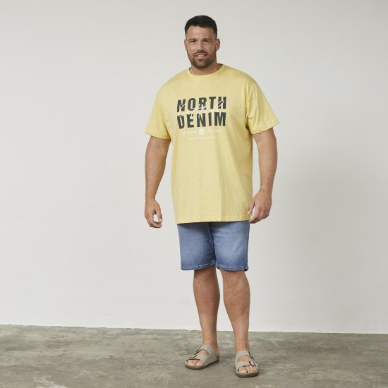 North Latitude 61335 T-Shirt Slub Com Estampa Milho - T-shirts - T-shirts Homem Tamanhos Grandes