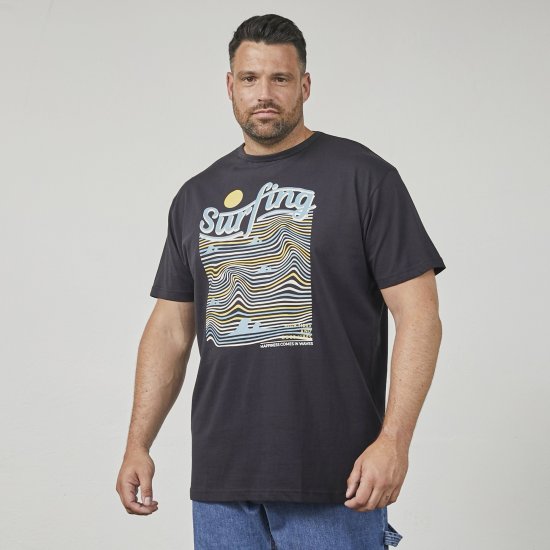 North Latitude 61359 T-Shirt Com Estampa Preto - T-shirts - T-shirts Homem Tamanhos Grandes