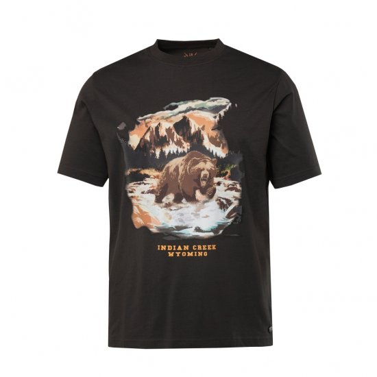 JP1880 T-Shirt Indian Creek Anthracite TALL - ROUPAS DE HOMEM MT-6XLT - Tamanhos-Tall Homem