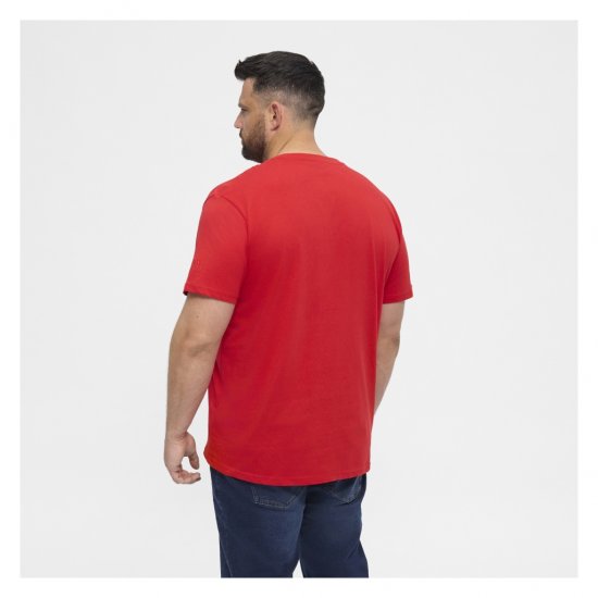 North Latitude T-Shirt O-Neck Red - T-shirts - T-shirts Homem Tamanhos Grandes