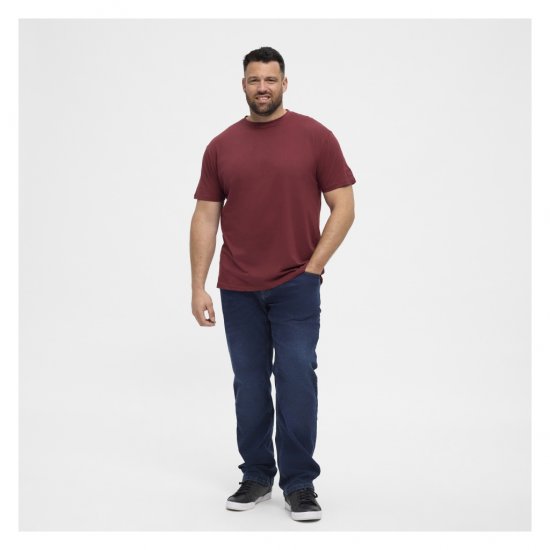 North Latitude T-Shirt O-Neck Bordeaux - T-shirts - T-shirts Homem Tamanhos Grandes