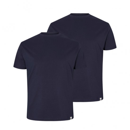 North Latitude Denim 2-Pack T-Shirt Navy Blue - T-shirts - T-shirts Homem Tamanhos Grandes