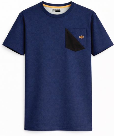 Motley Denim Milan T-shirt Índigo escuro - T-shirts - T-shirts Homem Tamanhos Grandes