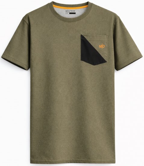 Motley Denim Milan T-shirt Caqui escuro - T-shirts - T-shirts Homem Tamanhos Grandes