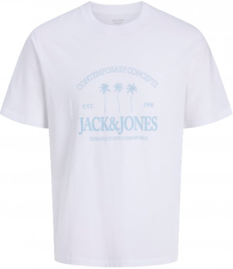 Jack & Jones Nantucket T-Shirt Branco - T-shirts - T-shirts Homem Tamanhos Grandes