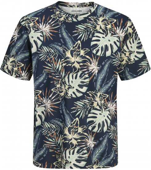 Jack & Jones Honolulu T-Shirt Navy - T-shirts - T-shirts Homem Tamanhos Grandes