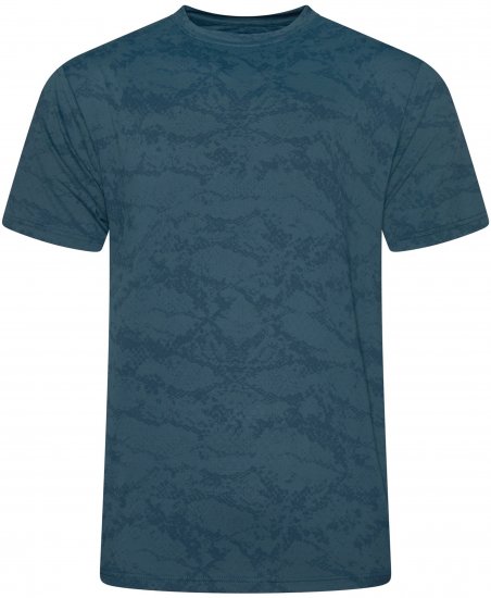 Kam Jeans AP013 Technical T-Shirt Blue - T-shirts - T-shirts Homem Tamanhos Grandes