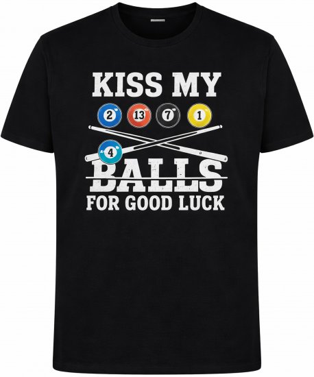 Espionage T436 Good Luck Kiss Printed T-Shirt Black - T-shirts - T-shirts Homem Tamanhos Grandes
