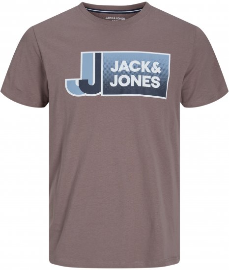 Jack & Jones Logan T-Shirt Brown - T-shirts - T-shirts Homem Tamanhos Grandes