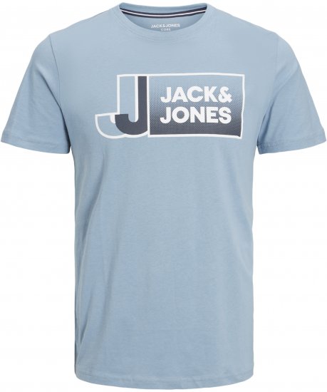 Jack & Jones Logan T-Shirt Turquoise - T-shirts - T-shirts Homem Tamanhos Grandes