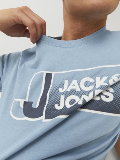 Jack & Jones Logan T-Shirt Turquoise - T-shirts - T-shirts Homem Tamanhos Grandes