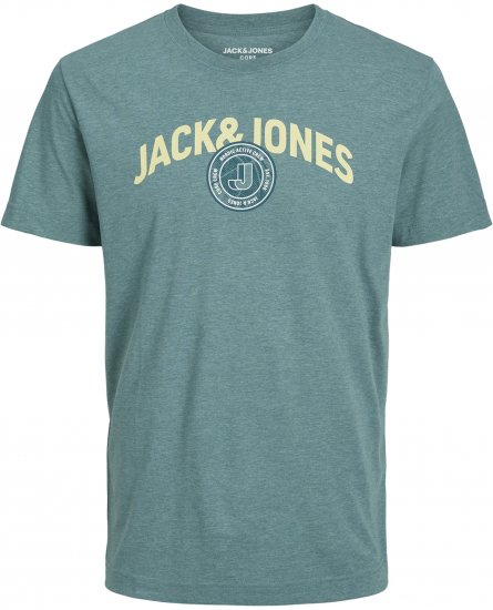 Jack & Jones Ounce Logo T-Shirt Grey - T-shirts - T-shirts Homem Tamanhos Grandes