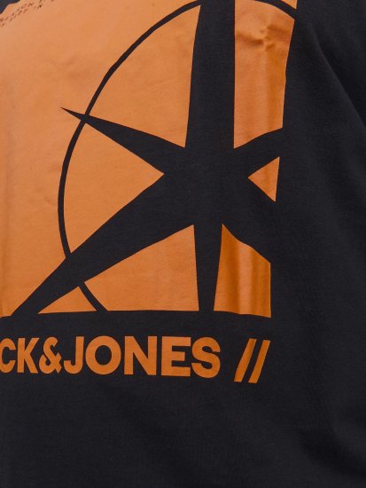 Jack & Jones Conrad T-Shirt Black - T-shirts - T-shirts Homem Tamanhos Grandes