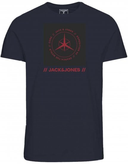 Jack & Jones Conrad T-Shirt Navy - T-shirts - T-shirts Homem Tamanhos Grandes