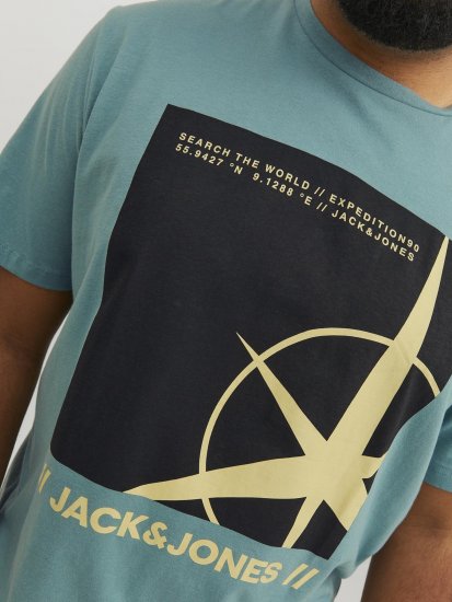 Jack & Jones Conrad T-Shirt Grey - T-shirts - T-shirts Homem Tamanhos Grandes