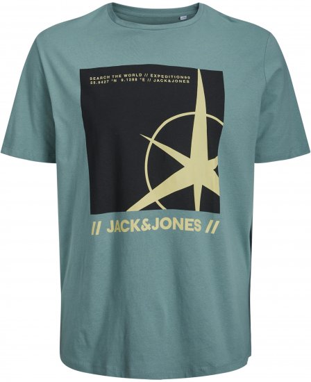 Jack & Jones Conrad T-Shirt Grey - T-shirts - T-shirts Homem Tamanhos Grandes