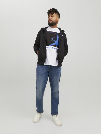 Jack & Jones Conrad T-Shirt White - T-shirts - T-shirts Homem Tamanhos Grandes