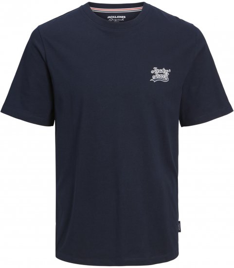 Jack & Jones Trevor T-Shirt Navy - T-shirts - T-shirts Homem Tamanhos Grandes