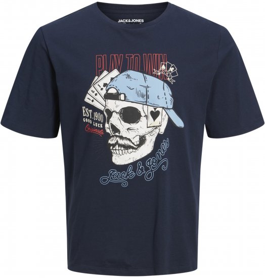 Jack & Jones Roxbury T-Shirt Navy - T-shirts - T-shirts Homem Tamanhos Grandes