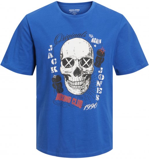 Jack & Jones Roxbury T-Shirt Blue - T-shirts - T-shirts Homem Tamanhos Grandes