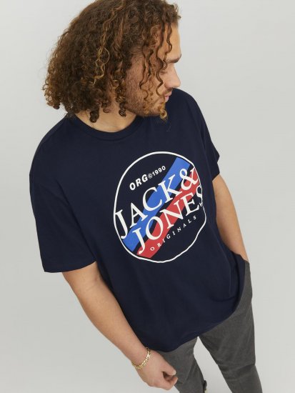 Jack & Jones Codyy T-Shirt Navy - T-shirts - T-shirts Homem Tamanhos Grandes