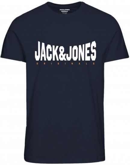 Jack & Jones Marque T-Shirt Navy - T-shirts - T-shirts Homem Tamanhos Grandes