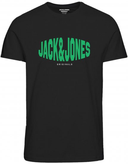 Jack & Jones Marque T-Shirt Black - T-shirts - T-shirts Homem Tamanhos Grandes