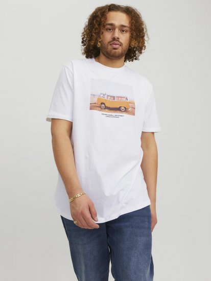 Jack & Jones Copenhagen Photo T-Shirt White - T-shirts - T-shirts Homem Tamanhos Grandes