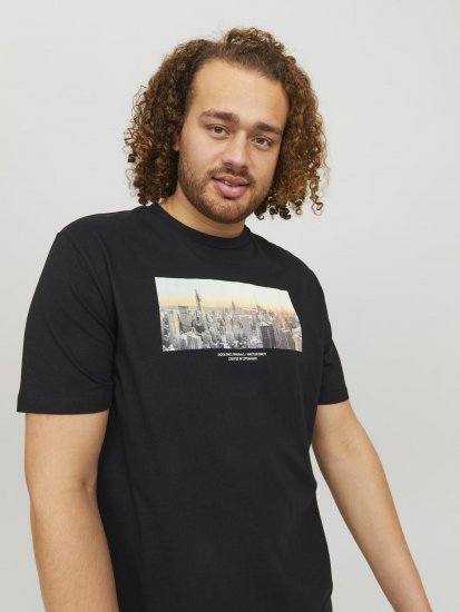 Jack & Jones Copenhagen Photo T-Shirt Black - T-shirts - T-shirts Homem Tamanhos Grandes