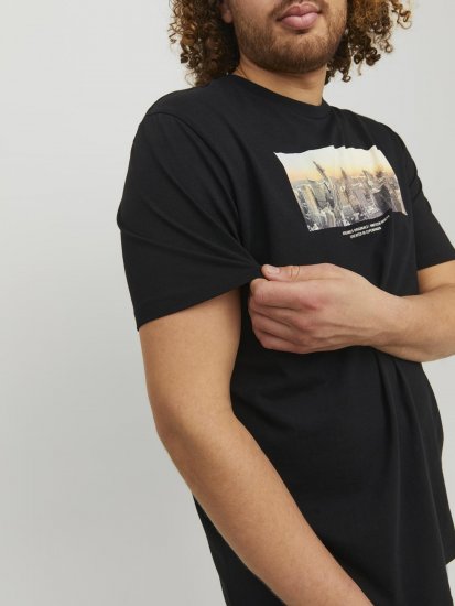 Jack & Jones Copenhagen Photo T-Shirt Black - T-shirts - T-shirts Homem Tamanhos Grandes