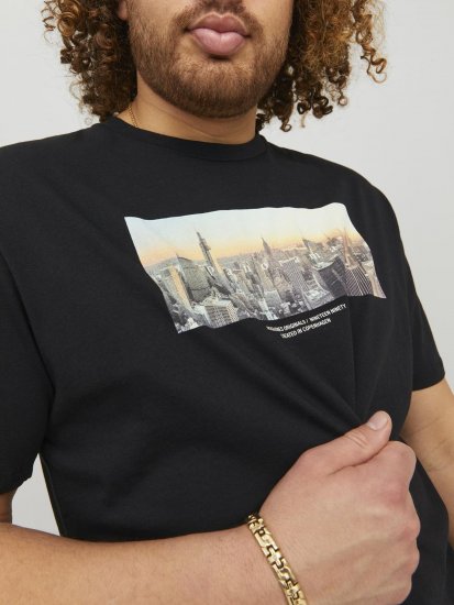 Jack & Jones Copenhagen Photo T-Shirt Black - T-shirts - T-shirts Homem Tamanhos Grandes