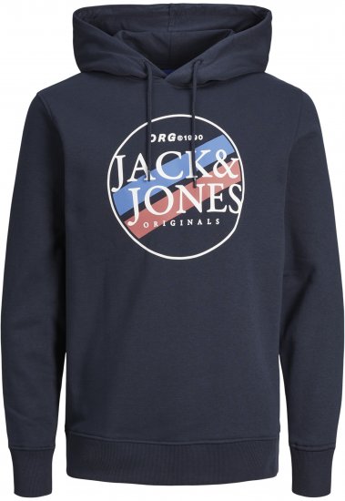 Jack & Jones Codyy Hoodie Navy - Sweatshirts & Hoodies - Sweatshirt & Camisolas com Capuz tamanhos grandes